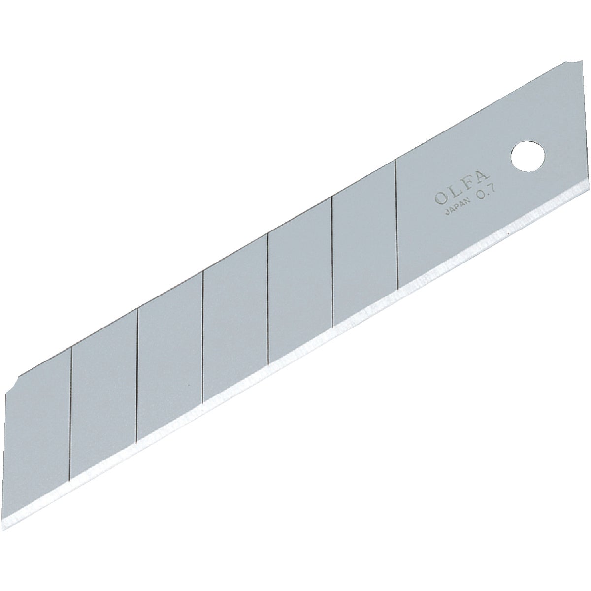 Olfa Silver 25mm 7-Point Snap-Off Knife Blade (5-Pack)