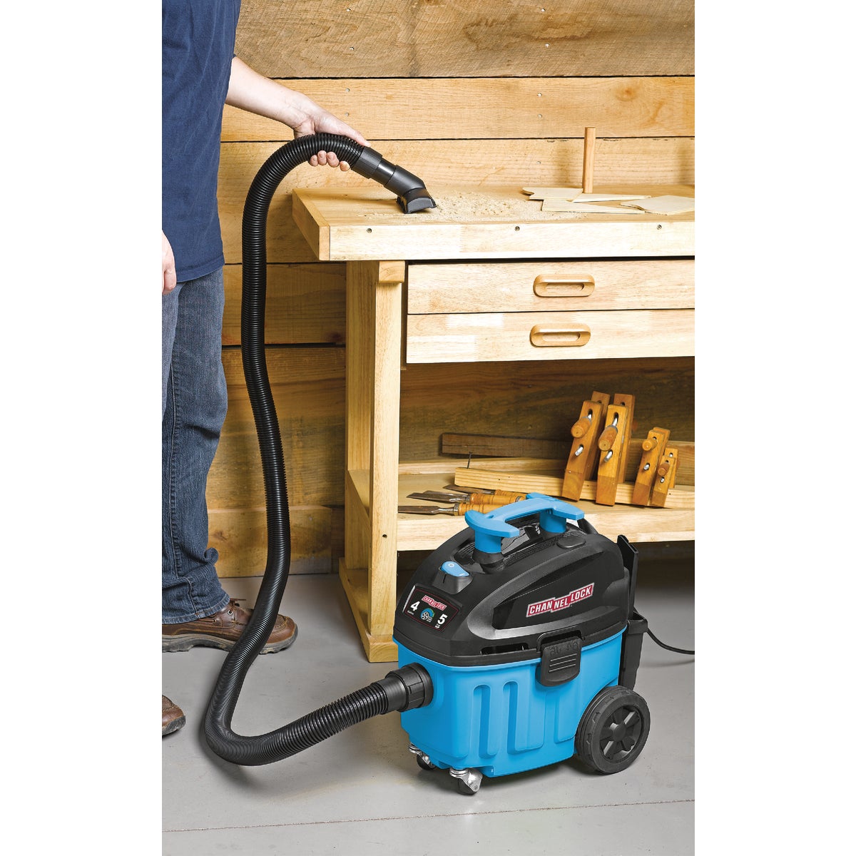 Channellock 4 Gal. 5.0-Peak HP Contractor Wet/Dry Vacuum