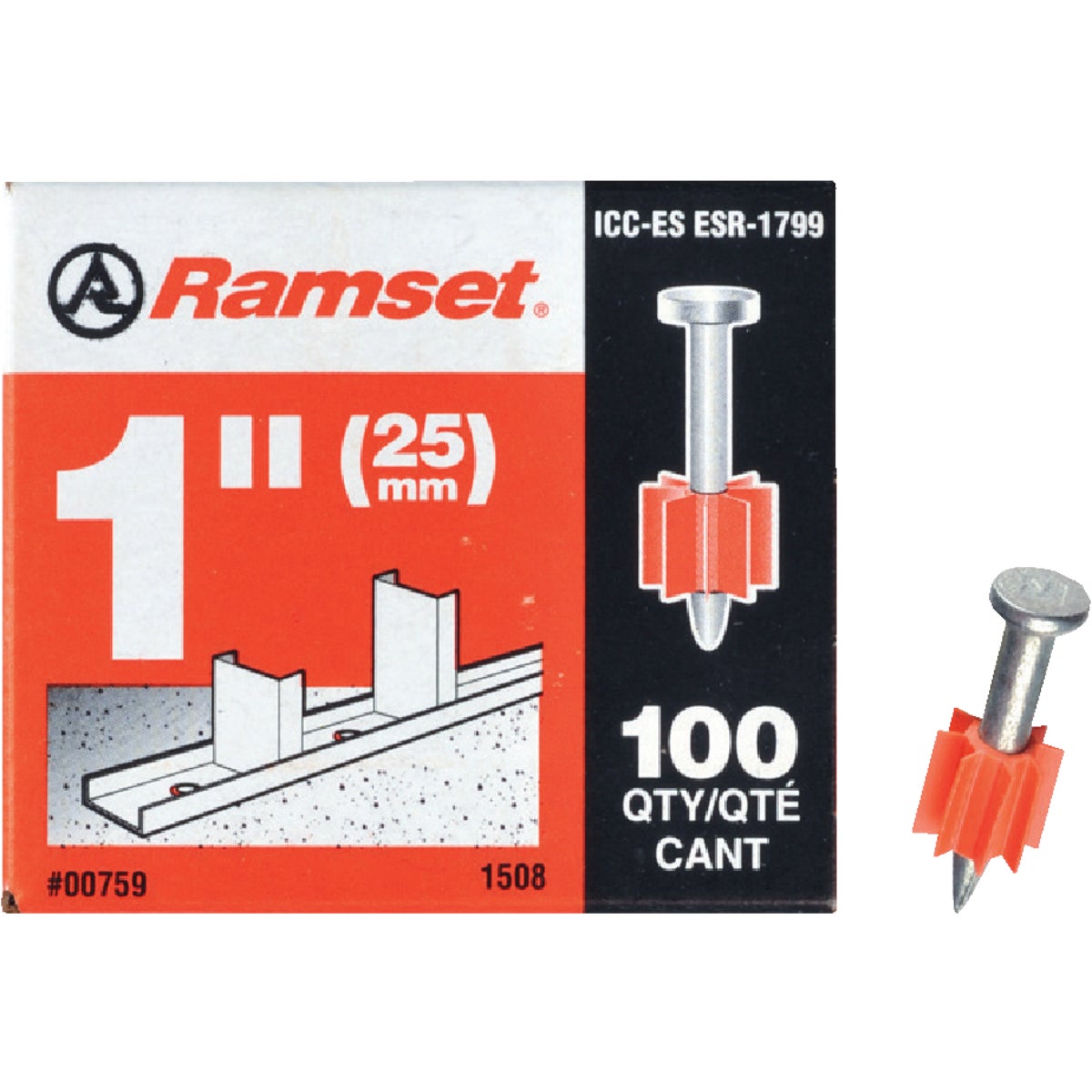 Ramset 1 In. Fastening Pin (100-Pack)