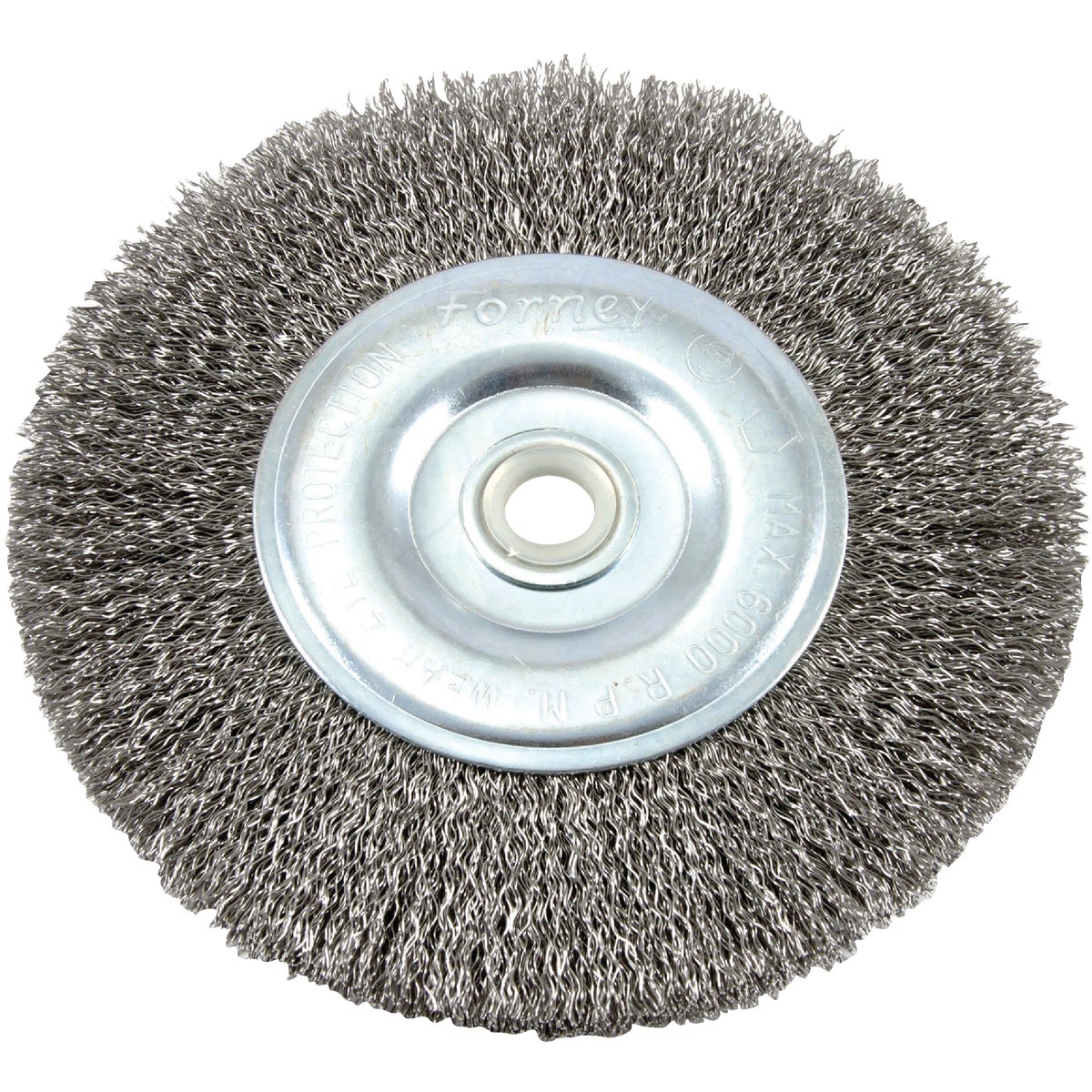 Forney 6 In. Crimped, Coarse .012 In. Bench Grinder Wire Wheel