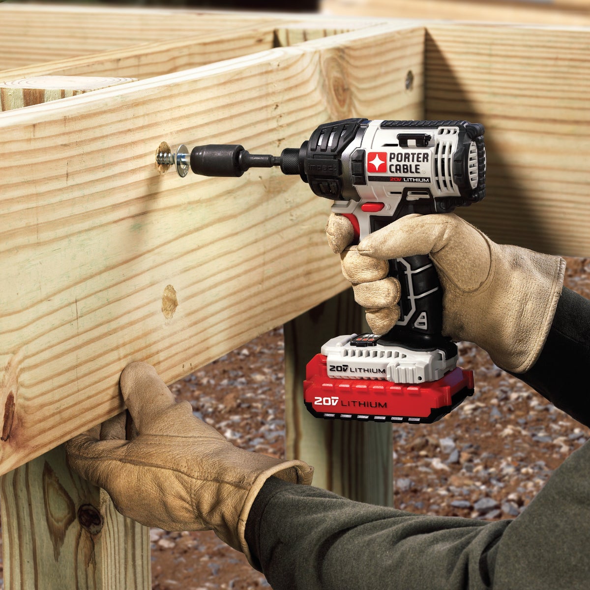 Porter Cable 20 Volt Max Lithium-Ion 1/4 In. Hex Cordless Impact Driver Kit