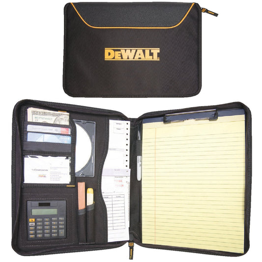 DeWalt Pro Contractor's 10 In. W. x 13 In. H. x 1-3/4 In. D. Black Polyester Business Portfolio