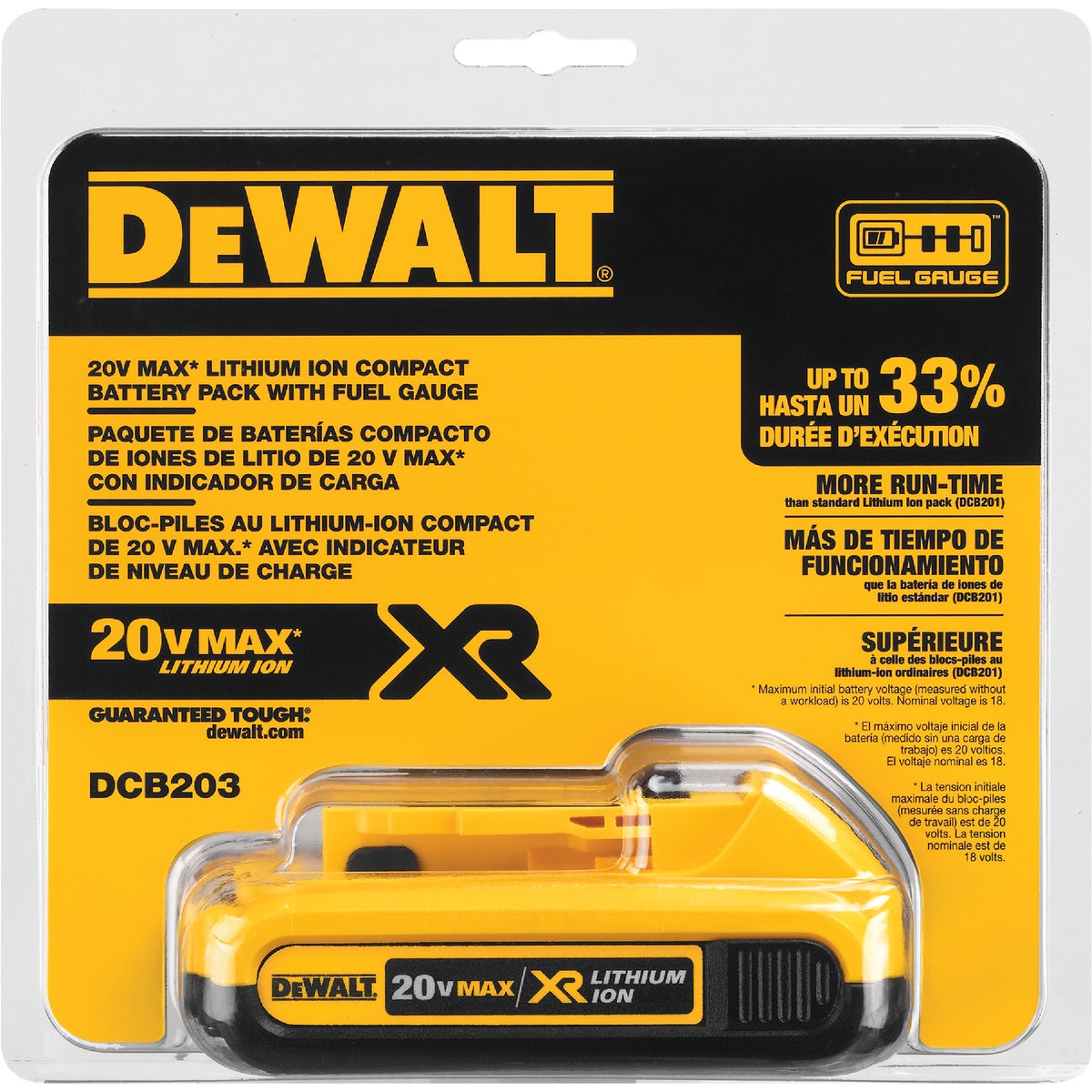 DeWalt 20 Volt MAX XR Lithium-Ion 2.0 Ah Compact Tool Battery