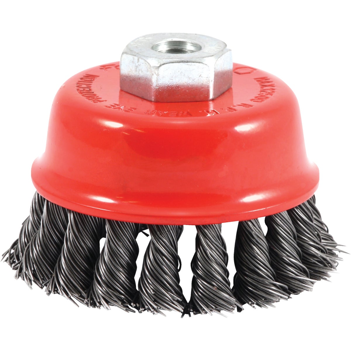 Forney 2-3/4 In. Knotted .020 In. Angle Grinder Wire Brush