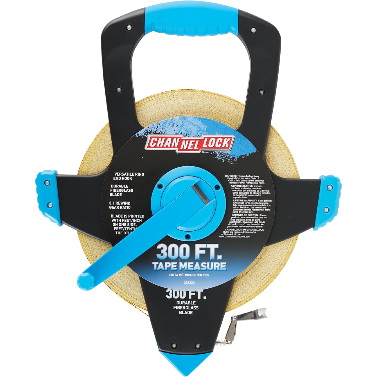 Channellock 300 Ft. Fiberglass Open Reel Tape