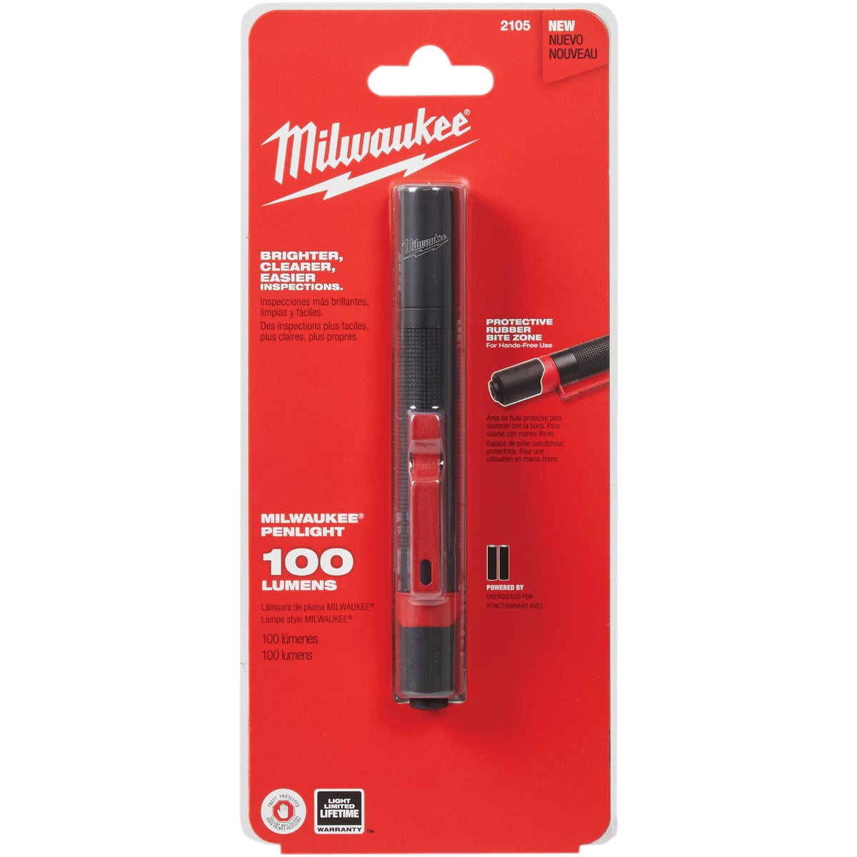 Milwaukee 100 Lm. 2AAA Aluminum Penlight