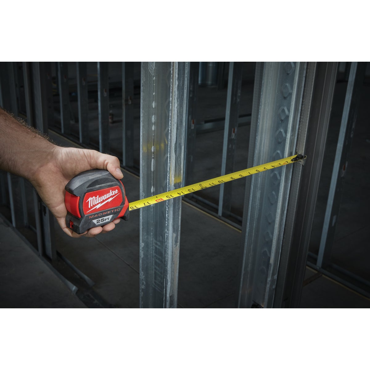 Milwaukee 25 Ft. Magnetic Tape Measure with Blueprint Scale