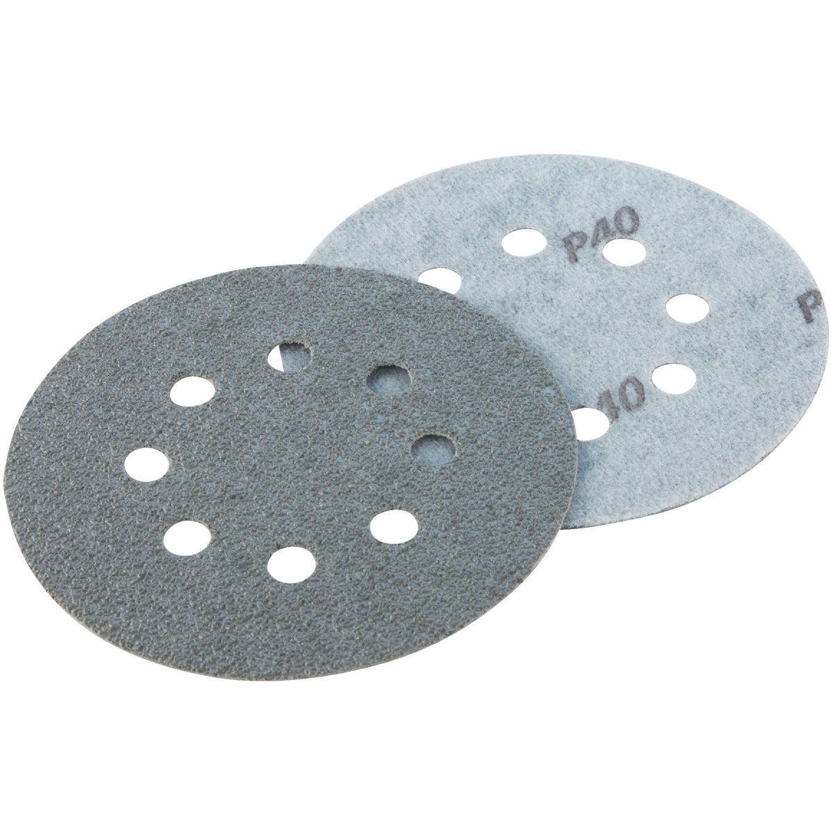 Shop Smith 5 In. 40-Grit 8-Hole Pattern Vented Sanding Disc with Hook & Loop Backing (3-Pack)