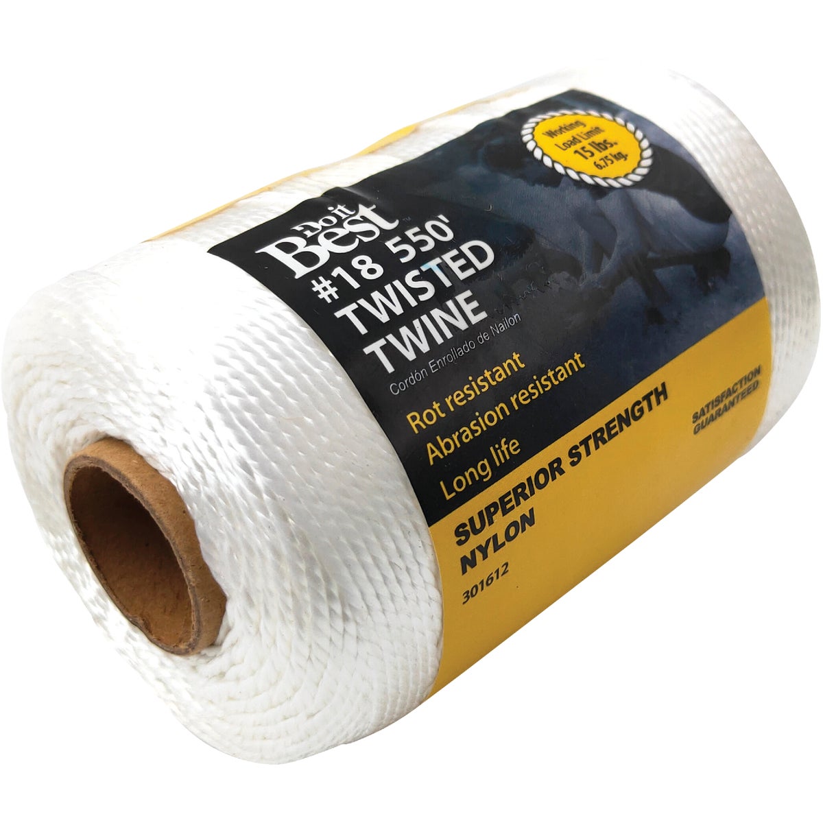 Do it Best #18 x 550 Ft. White Nylon Twisted Twine