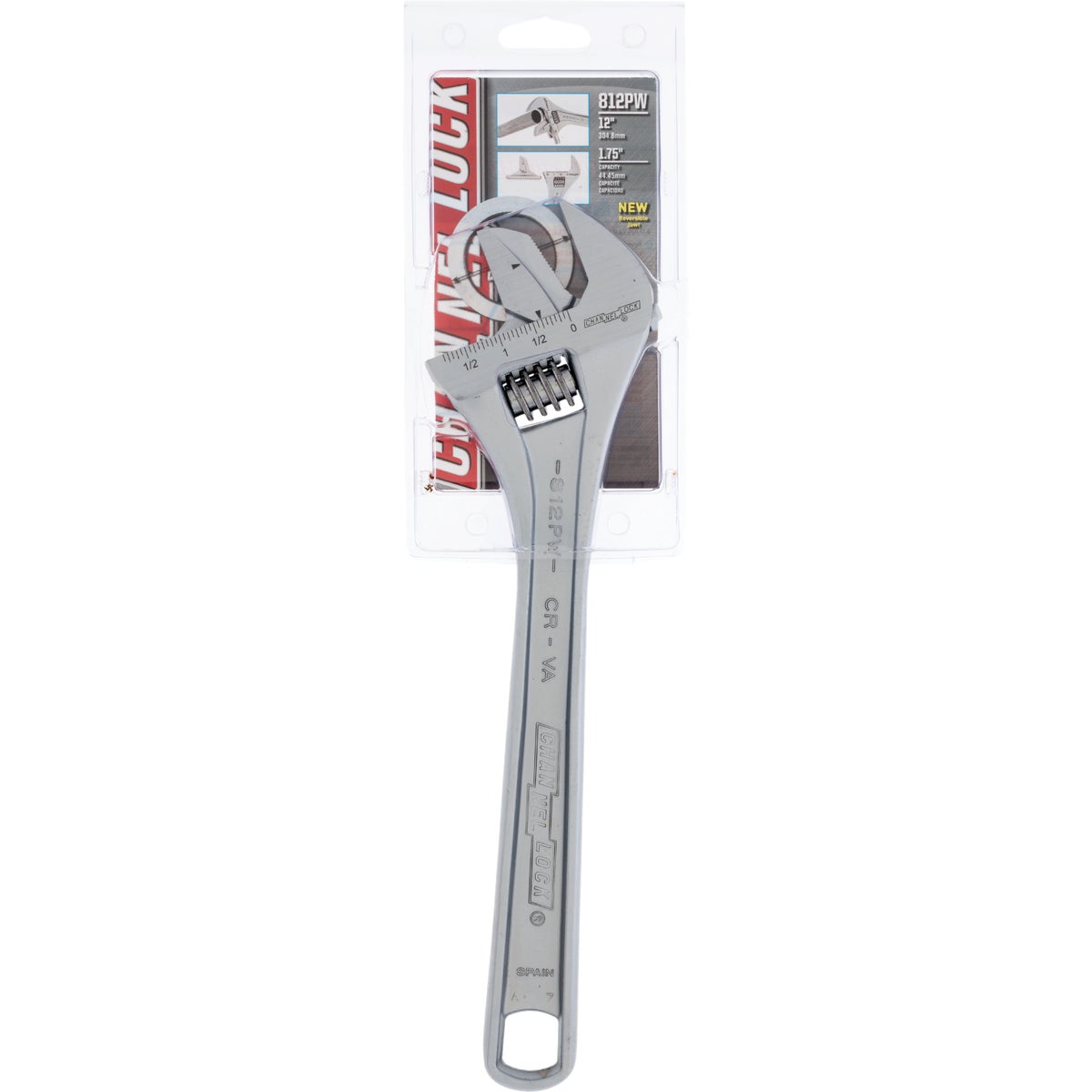 Channellock 12 In. Steel Adjustable Pipe Wrench with Extra Wide Reversible Jaw