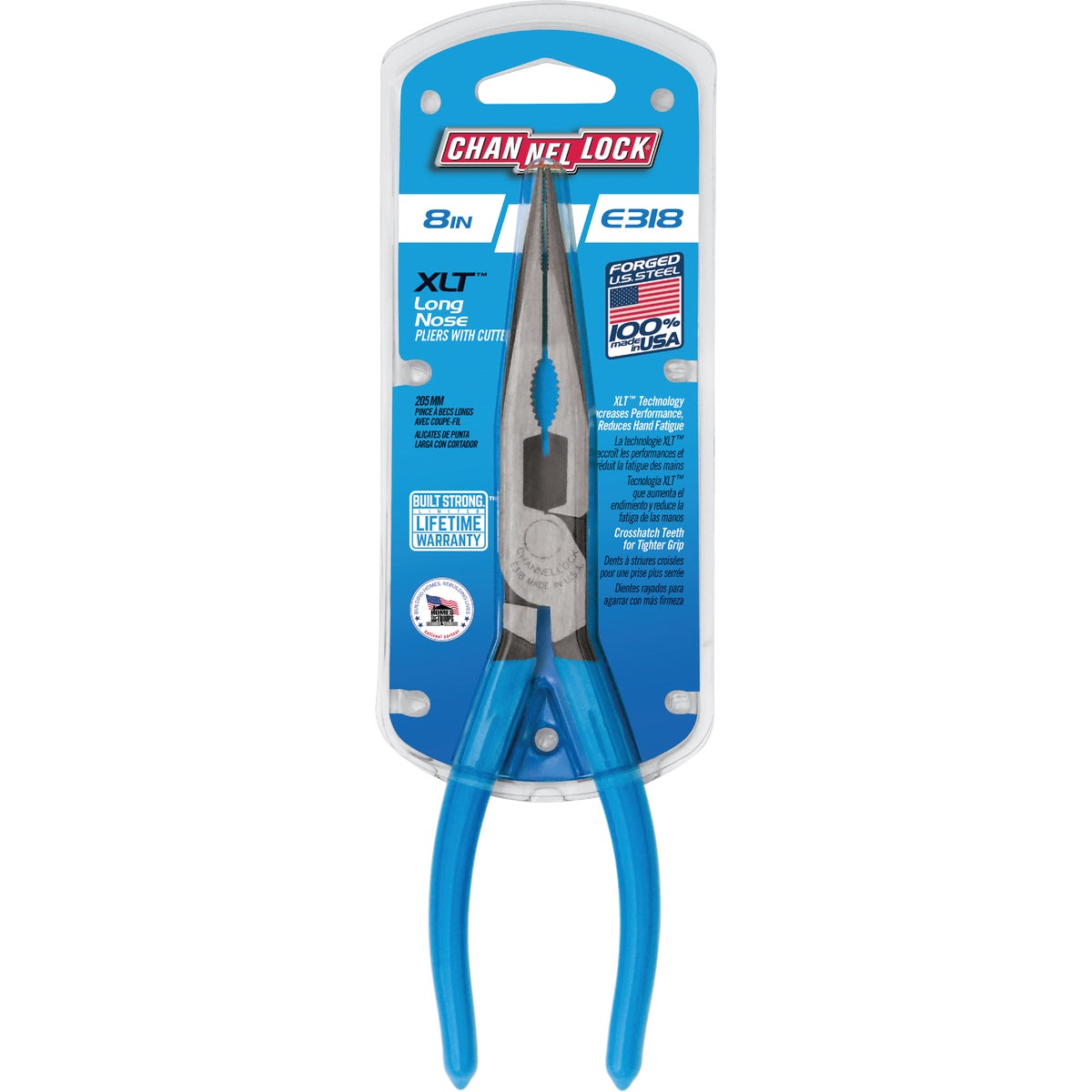 Channellock 8 In. E-Series Long Nose Pliers