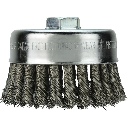 Milwaukee 4 In. Knotted .020 In. / .023 In. Angle Grinder Wire Brush