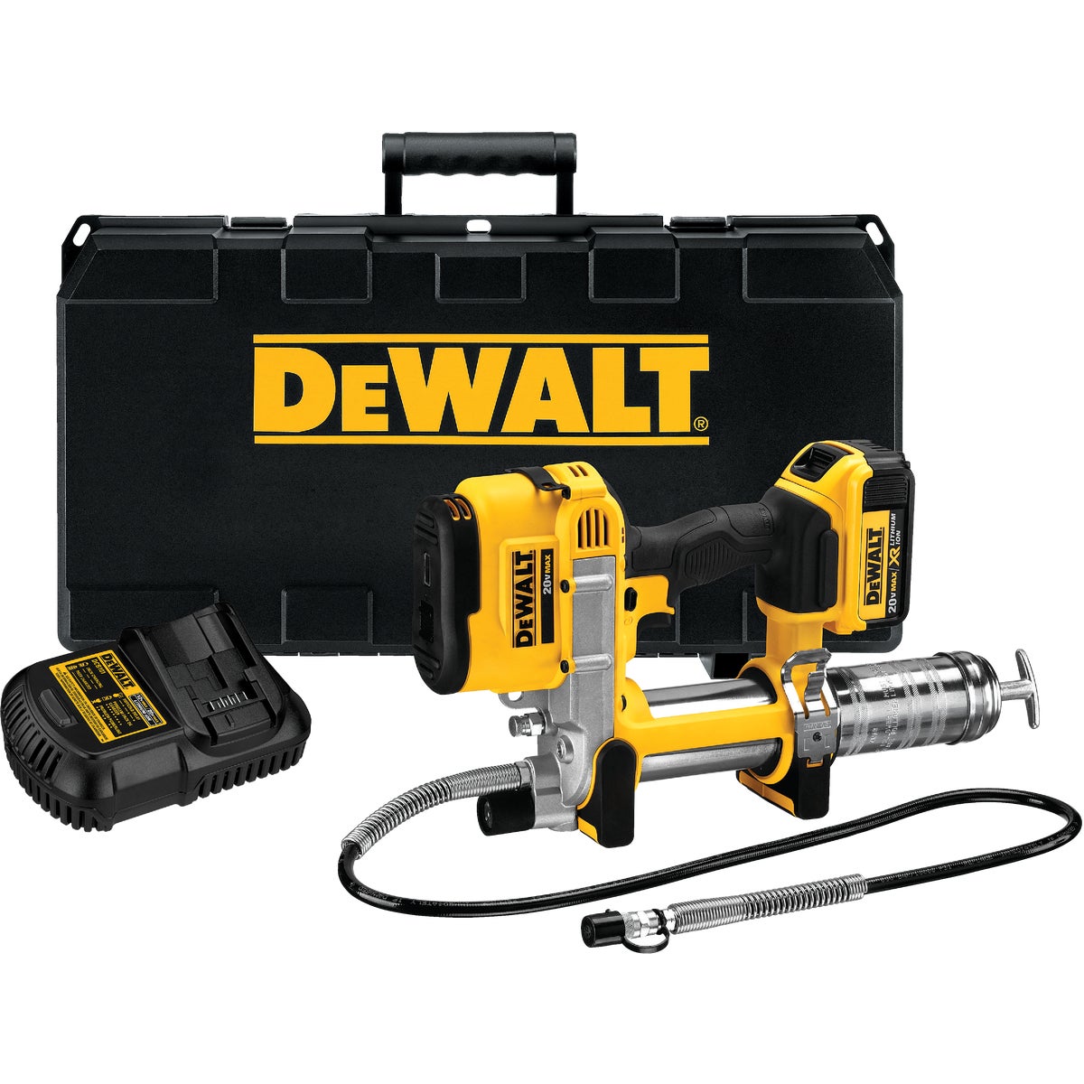 DeWalt 20 Volt MAX Lithium-Ion Cordless Grease Gun Kit