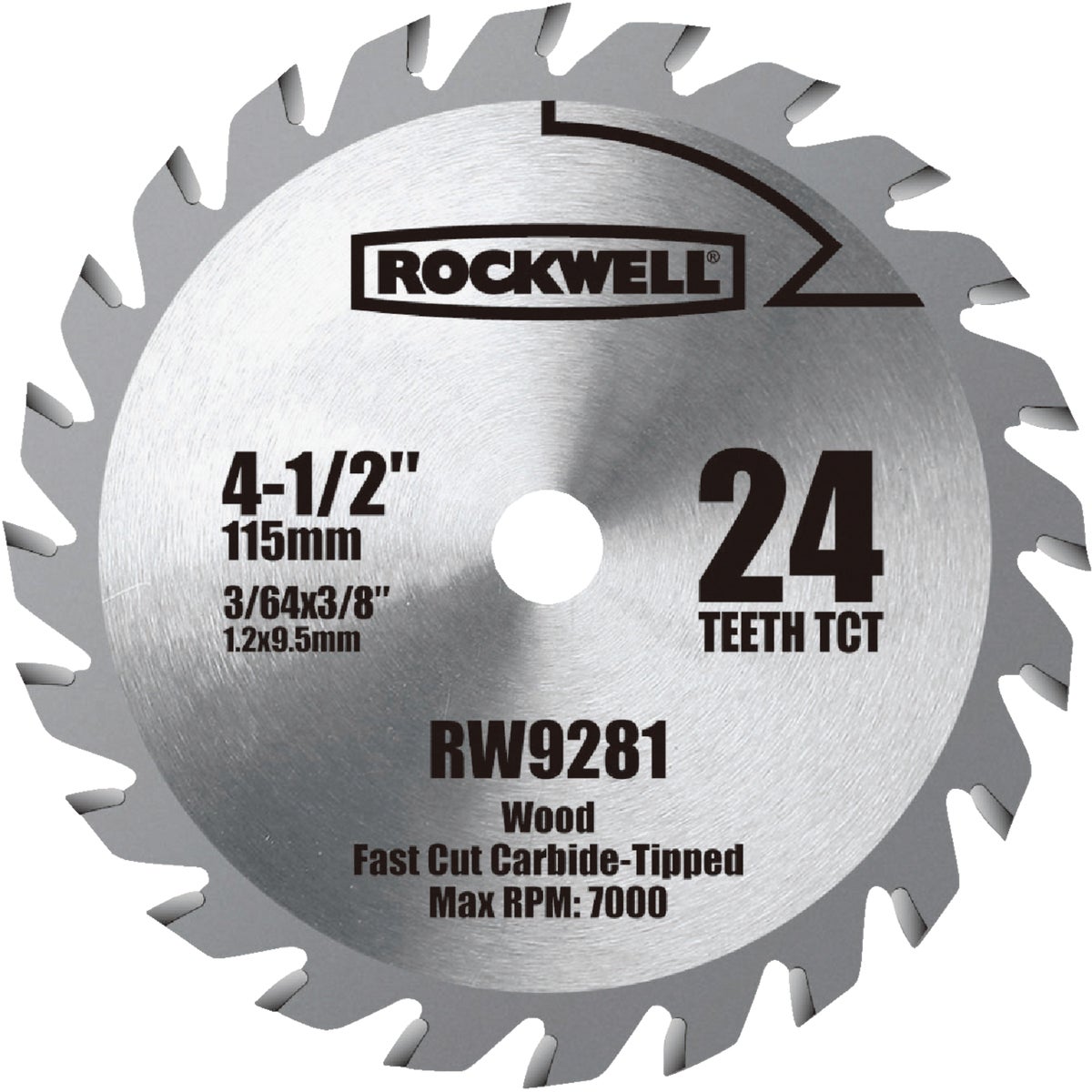 Rockwell Versacut 4-1/2 In. 24-Tooth Wood Circular Saw Blade