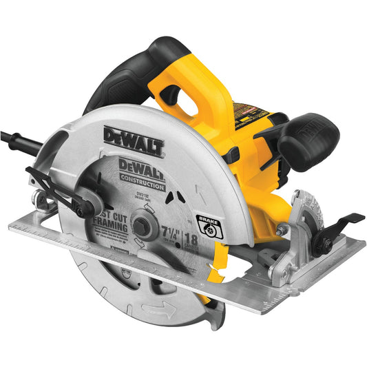 DeWalt 7-1/4 In. 15-Amp Circular Saw with Electric Brake