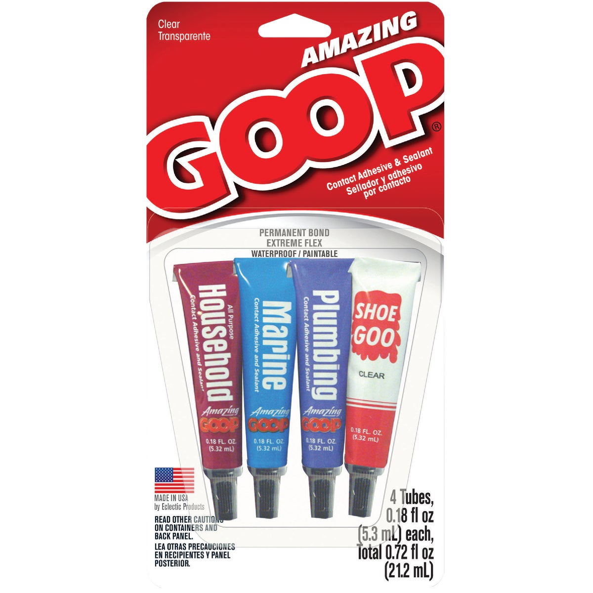 Amazing Goop 4 Pk. Combo Multi-Purpose Adhesive