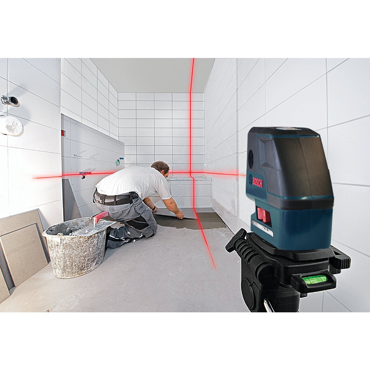 Bosch 100 Ft. Self-Leveling 5-Point and Cross-Line Laser Level