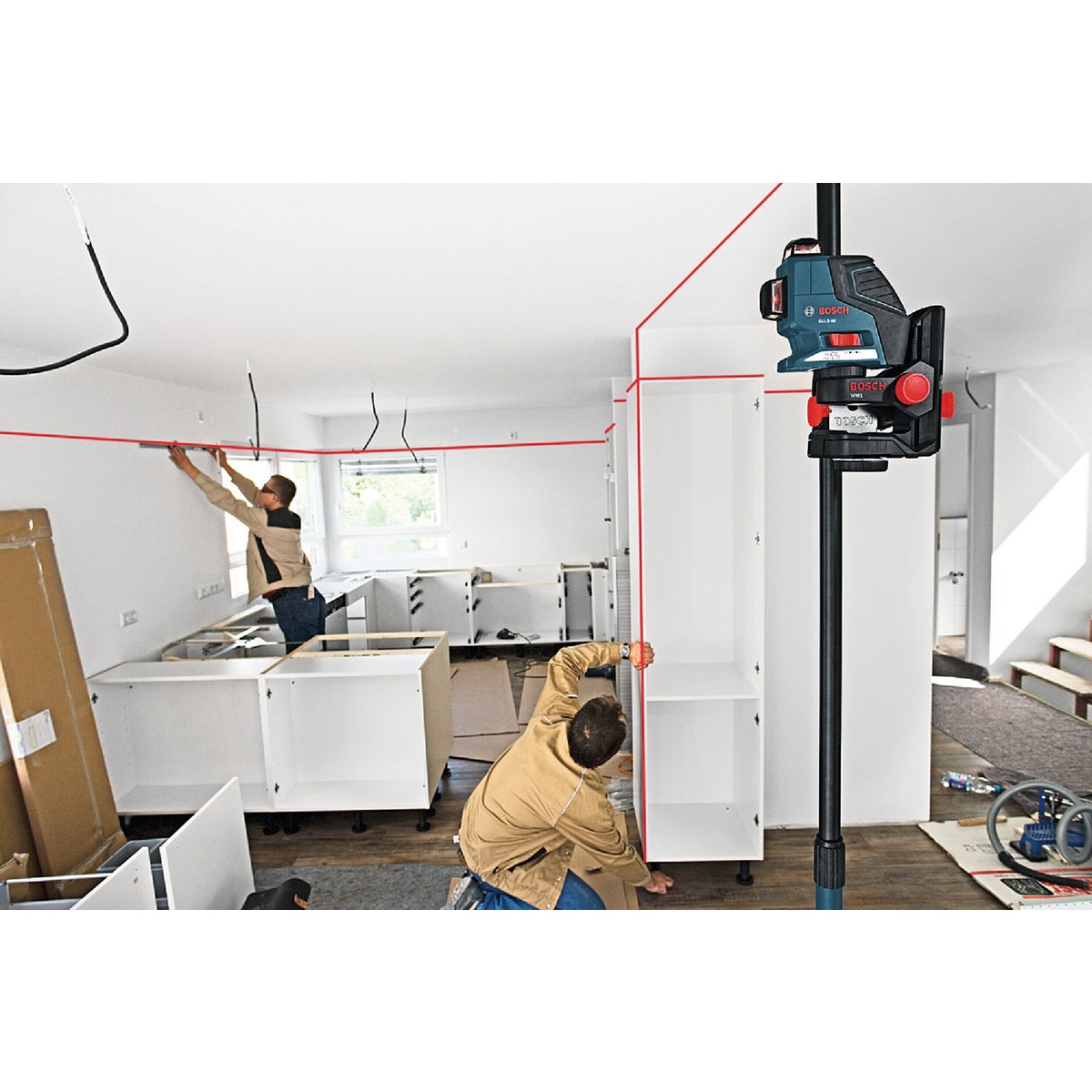 Bosch 265 Ft. Self-Leveling 360 Degree 3-Plane and Alignment Line Laser Level