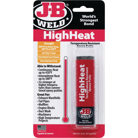 JB Weld HighHeat 2 Oz. Gray Epoxy Putty