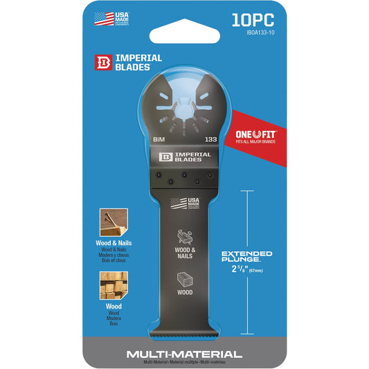 Imperial Blades ONE FIT 1-1/4 In. High Carbon Steel Deep Wood Oscillating Blade