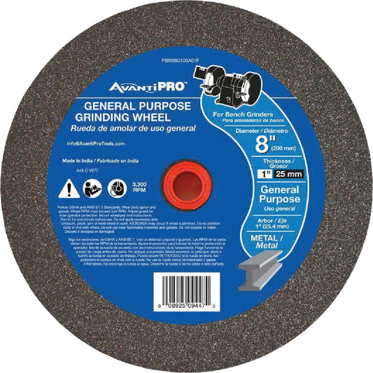 Avanti Pro 8 In. 1 In. 1 In. Bench Grinding Wheel