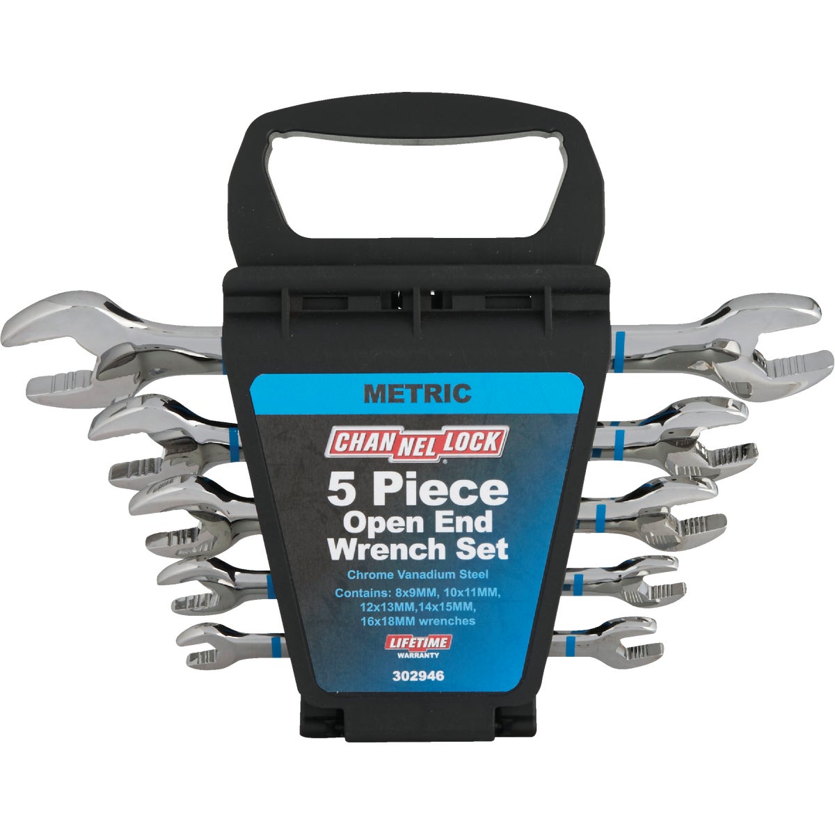 Channellock Metric Open End Wrench Set (5-Piece)