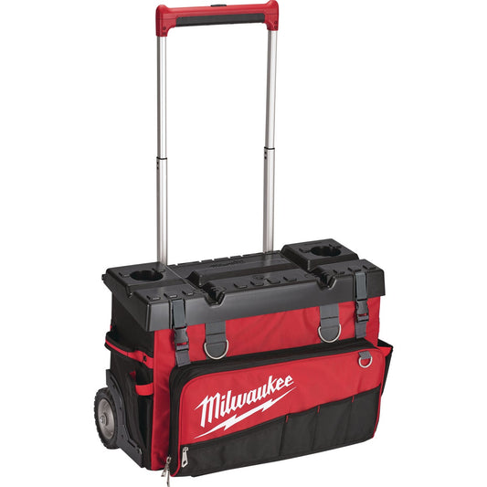 Milwaukee 53-Pocket 25 In. Hardtop Rolling Tool Bag