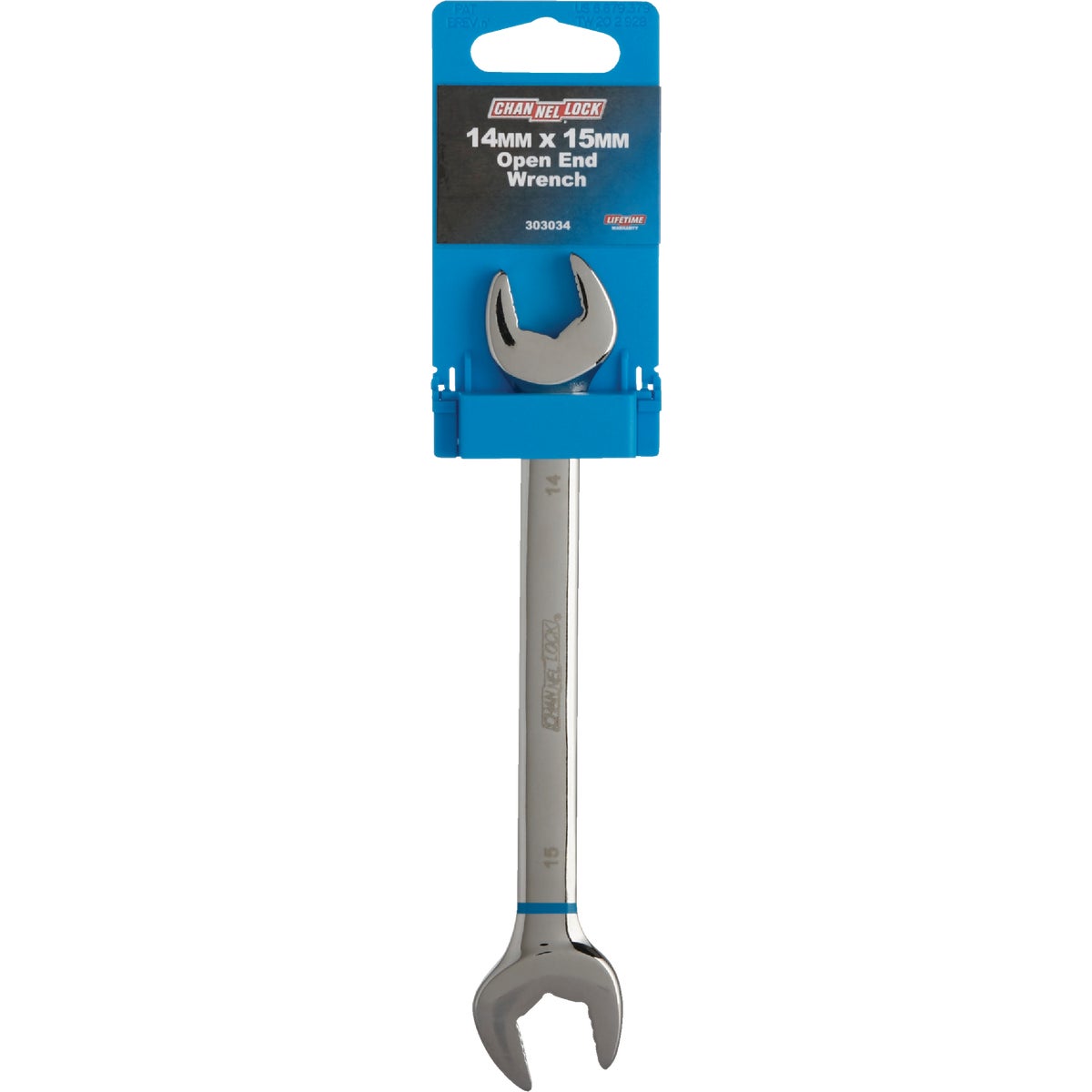 Channellock Metric 14 mm x15 mm Open End Wrench