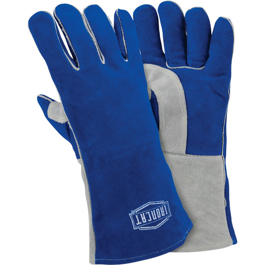 Ironcat 13.875 In. Blue/Gray Large Welding Gloves