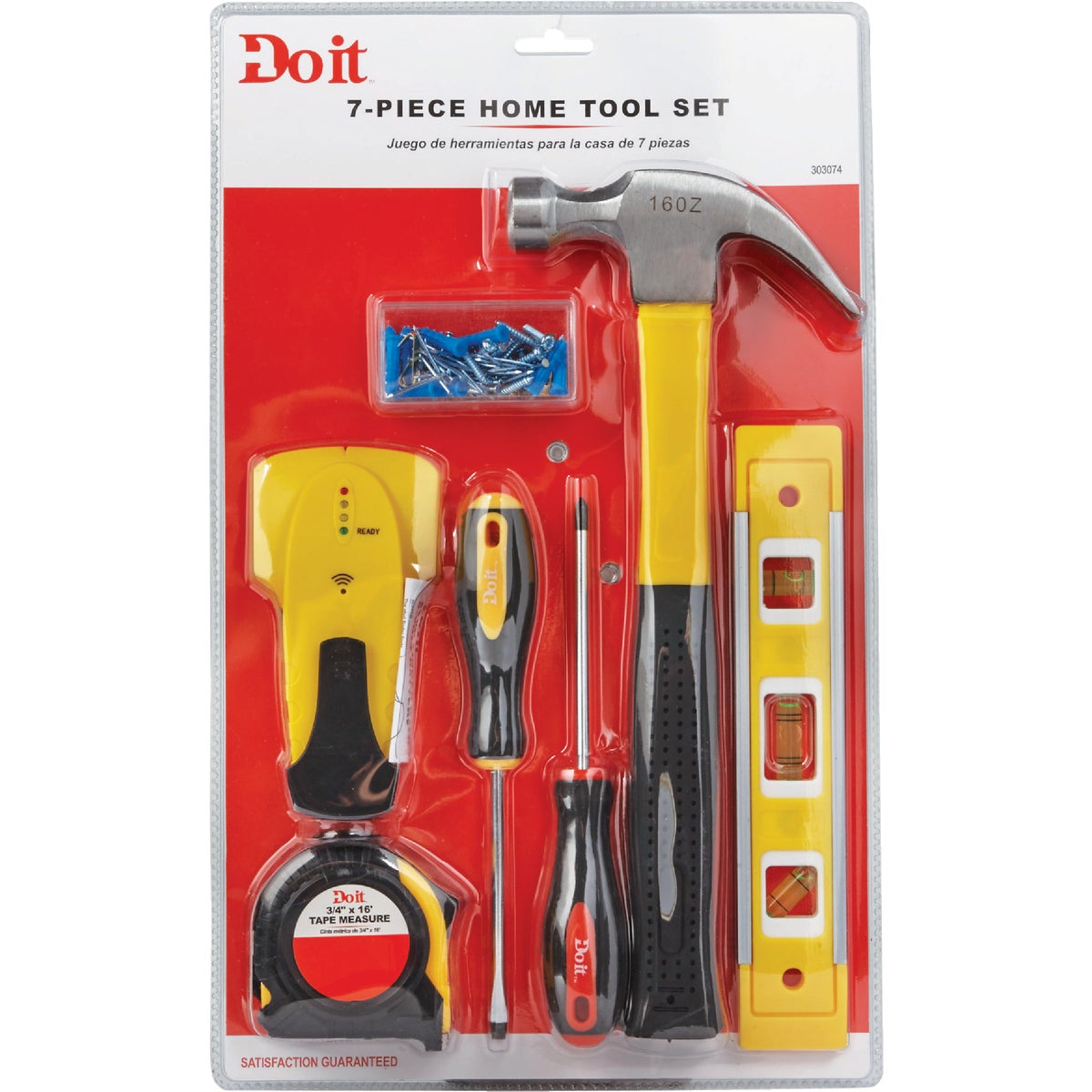 Do it Home Tool Set with Hanging Hardware (7-Piece)