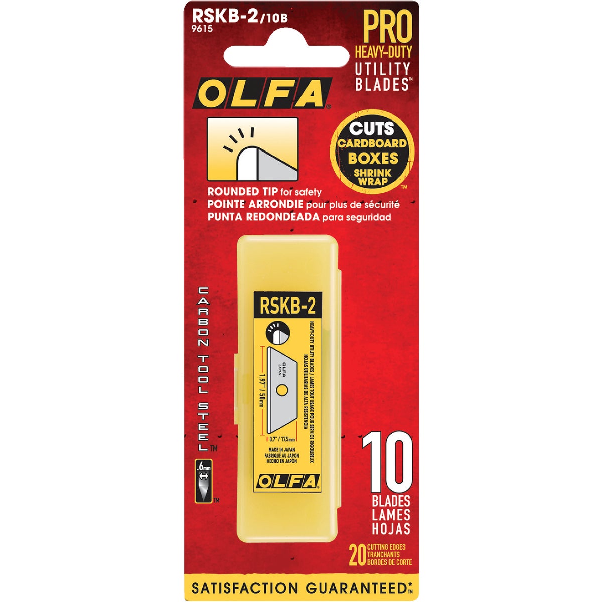 Olfa 2-Point Rounded 2 In. Utility Knife Blade (10-Pack)