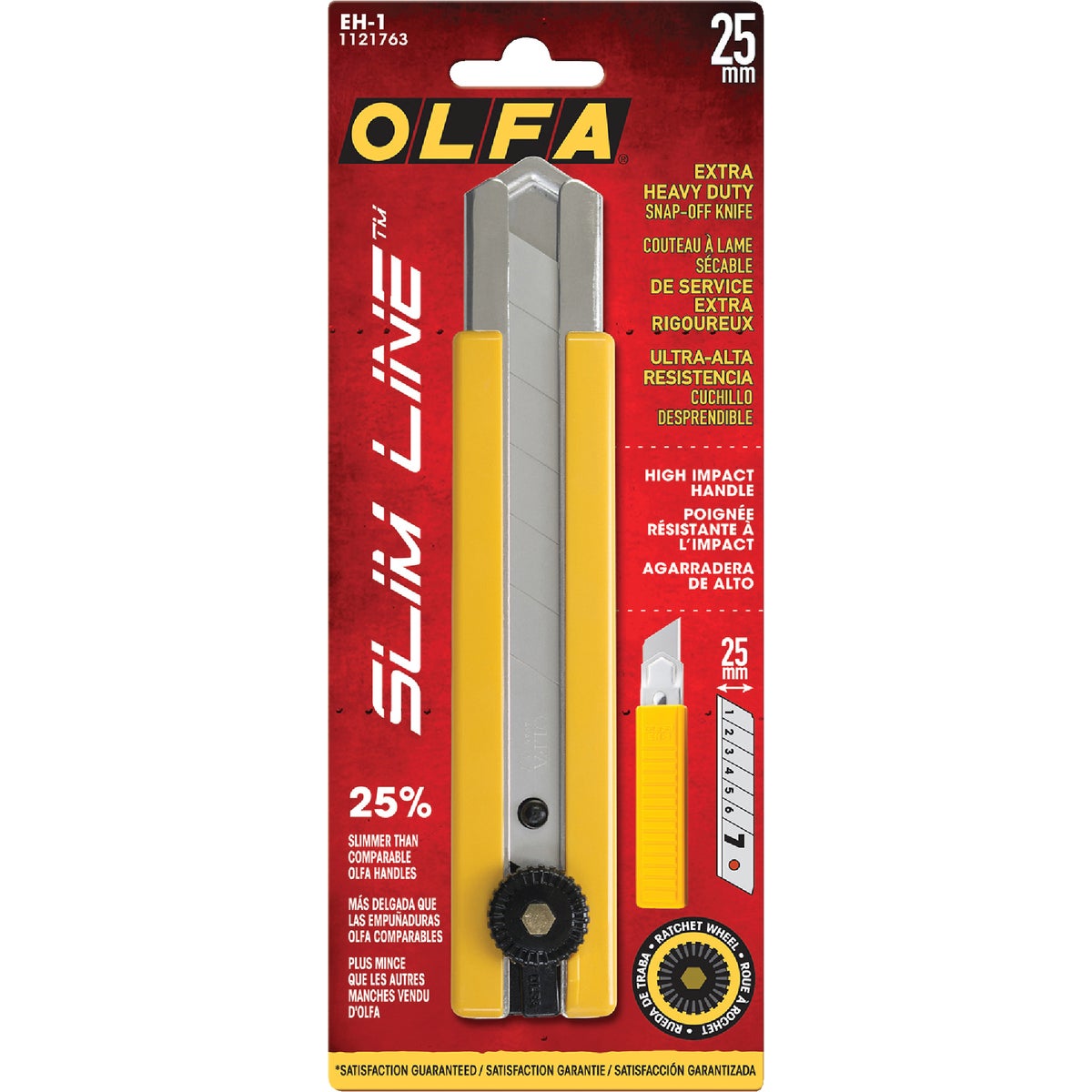 Olfa 25mm 7-Point Ratchet Lock EH-1 Snap-Off Knife