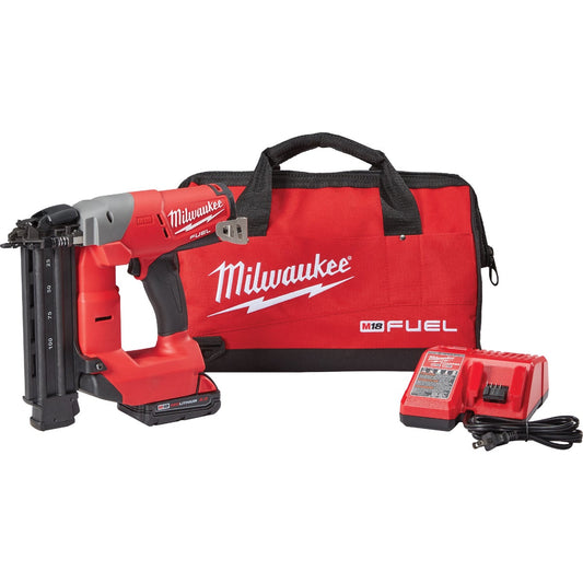 Milwaukee M18 FUEL 18 Volt Lithium-Ion Brushless 18-Gauge 2-1/8 In. Cordless Brad Nailer Kit