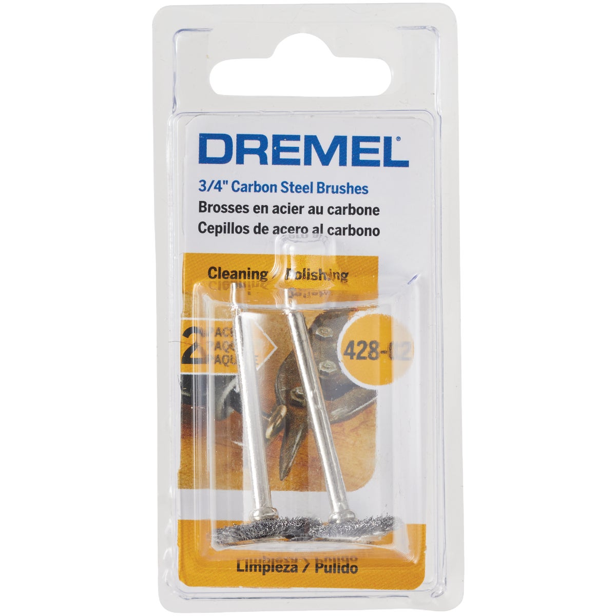 Dremel 3/4 In. Carbon Steel Wire Cleaning Brush (2-Pack)