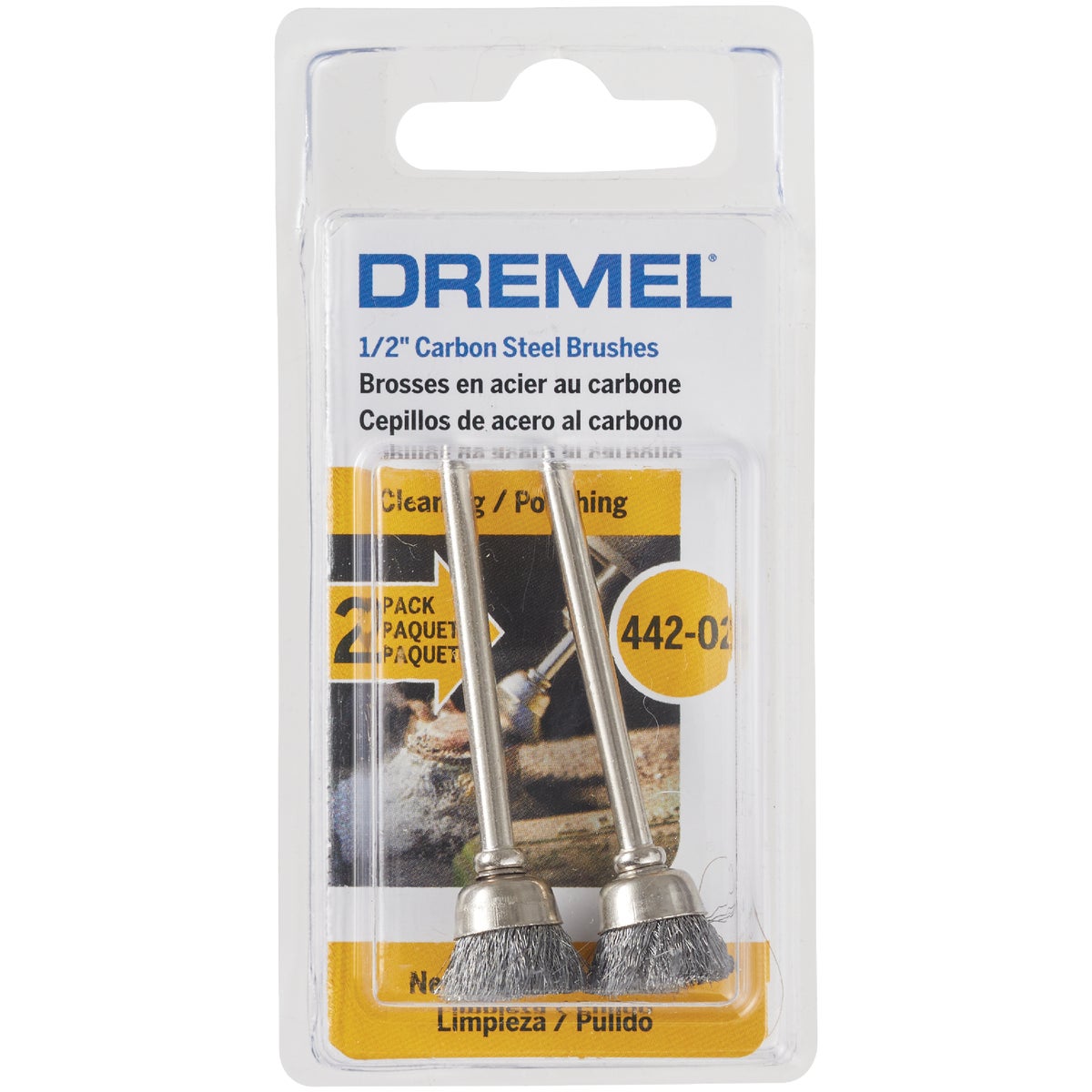 Dremel 1/2 In. Carbon Steel Wire Cleaning Brush (2-Pack)