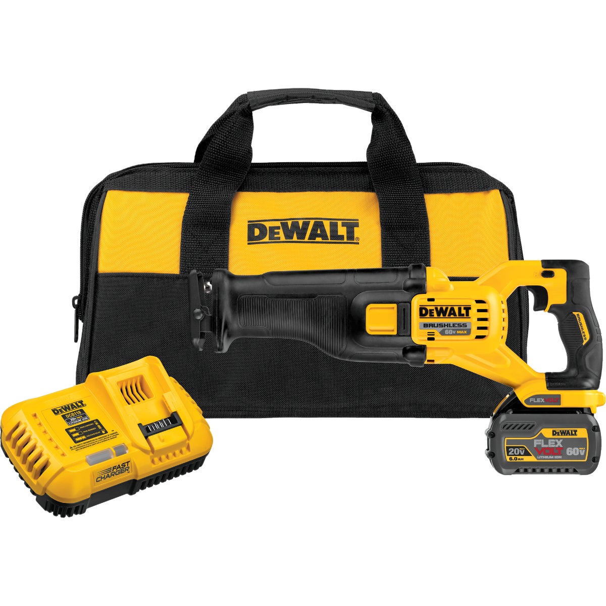 DeWalt Flexvolt 60-Volt MAX Lithium-Ion Brushless Cordless Reciprocating Saw Kit