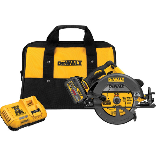 DeWalt Flexvolt 60 Volt MAX Lithium-Ion Brushless 7-1/4 In. Cordless Circular Saw with Brake Kit