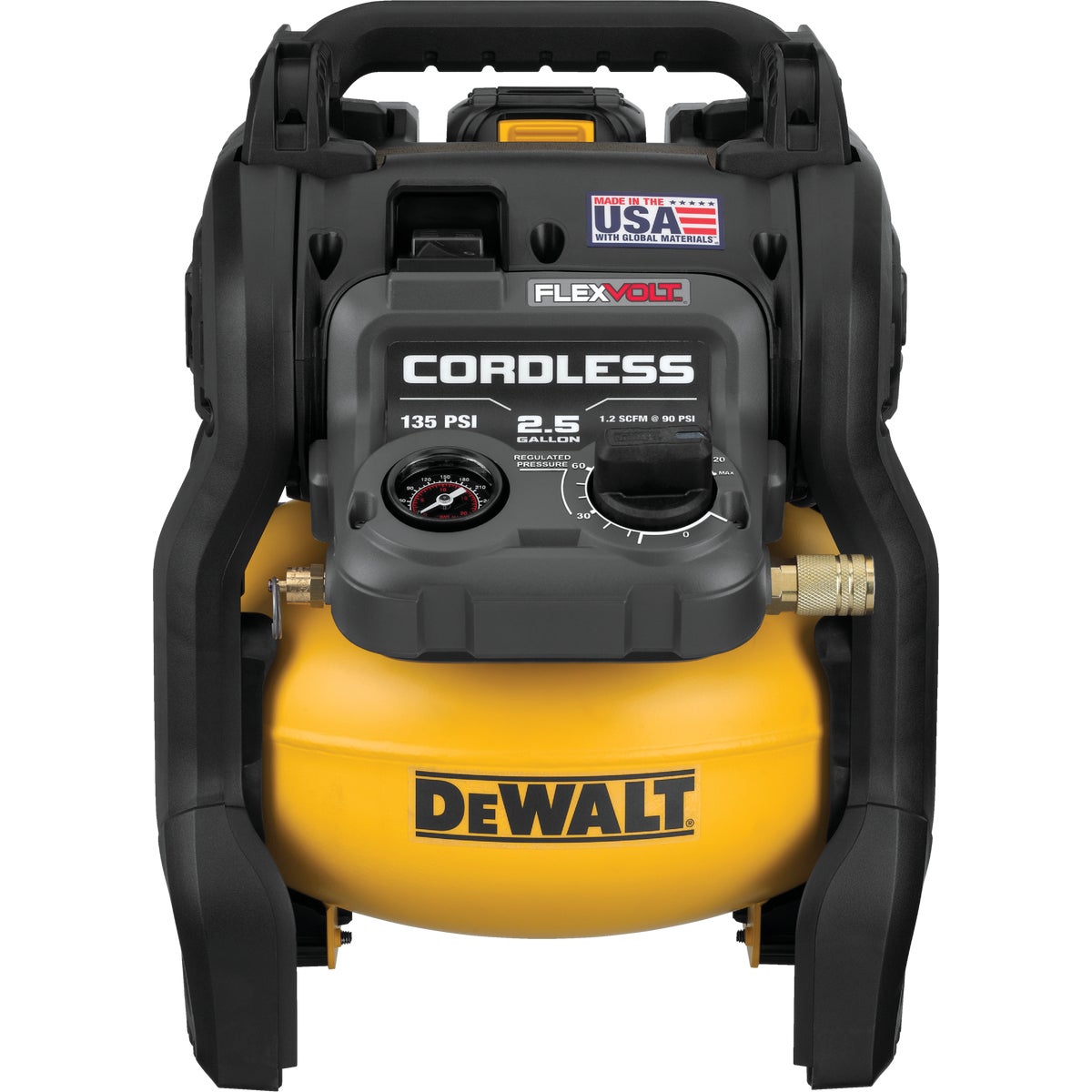 DeWalt Flexvolt 60V MAX Brushless 2.5 Gal. Portable 135 psi Air Compressor