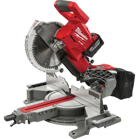 Milwaukee M18 FUEL 18-Volt Lithium-Ion Brushless 10 In. Dual Bevel Sliding Compound Miter Saw Kit