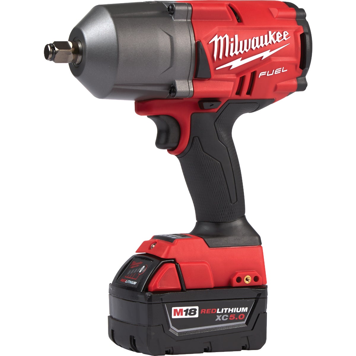 Milwaukee M18 FUEL 18-Volt Lithium-Ion Brushless 1/2 In. High Torque Cordless Impact Wrench Kit with Friction Ring Kit