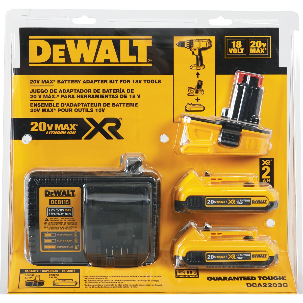 DeWalt 18 Volt to 20 Volt MAX Battery Adapter Combo Kit