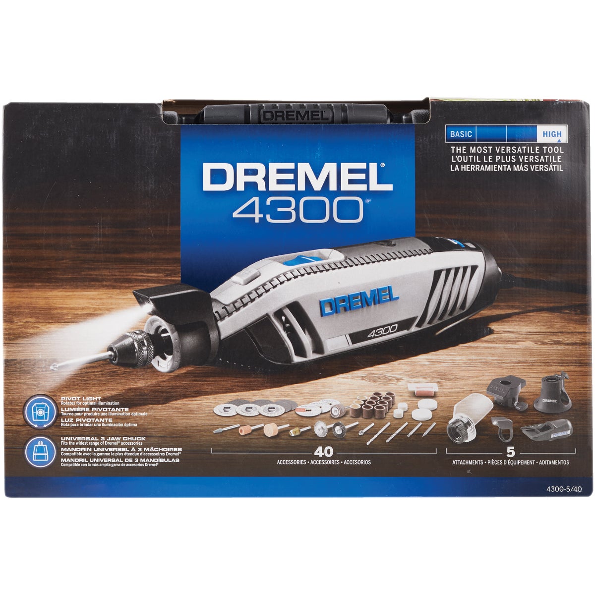 Dremel 4300 Series 120-Volt 1.8-Amp Variable Speed Electric Rotary Tool Kit