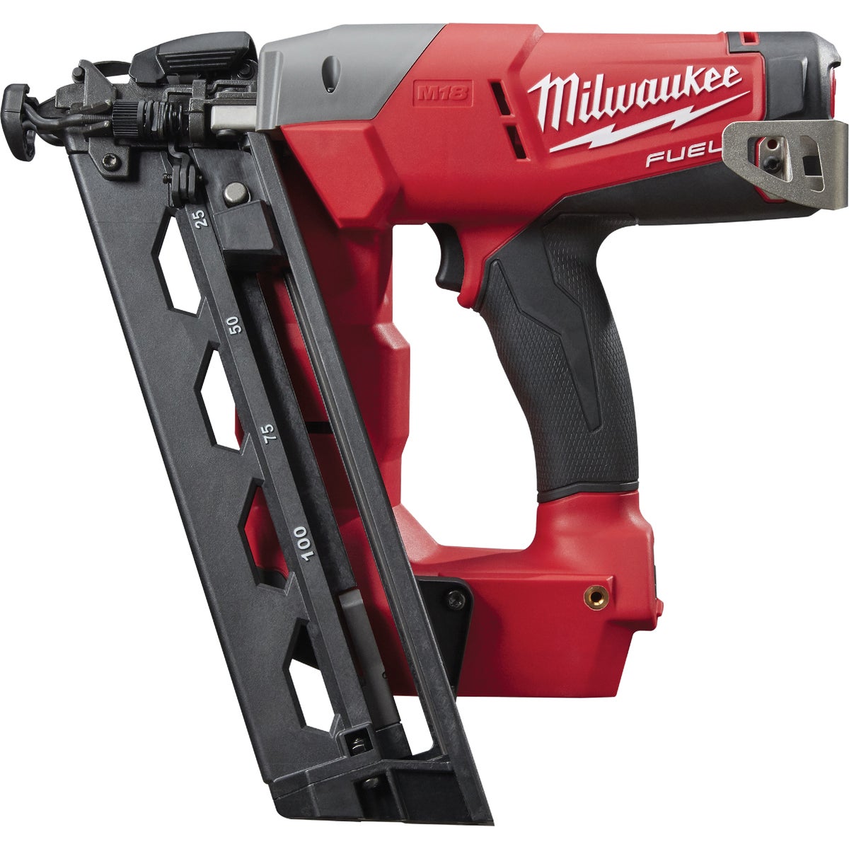 Milwaukee M18 FUEL 18 Volt Lithium-Ion Brushless 16-Gauge 2-1/2 In. Angled Cordless Finish Nailer (Bare Tool)