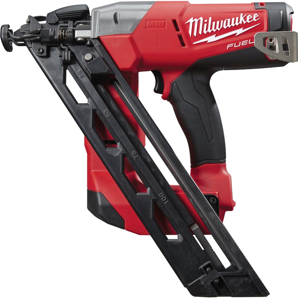 Milwaukee M18 FUEL 18 Volt Lithium-Ion Brushless 15-Gauge 2-1/2 In. Angled Cordless Finish Nailer (Bare Tool)