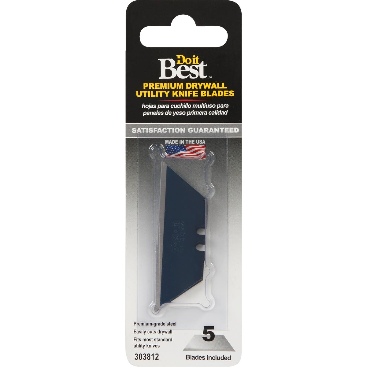 Do it Best Drywall 2-Point 2-3/8 In. Utility Knife Blade (5-Pack)