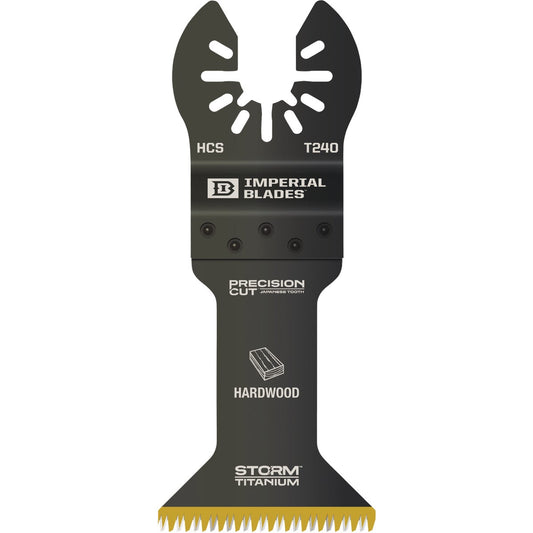 Imperial Blades ONE FIT 1-3/4 In. 15 TPI Titanium Storm Japanese Oscillating Blade