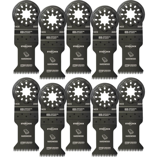 Imperial Blades Starlock 1-3/8 In. 14 TPI Precision Wood Oscillating Blade (10-Pack)