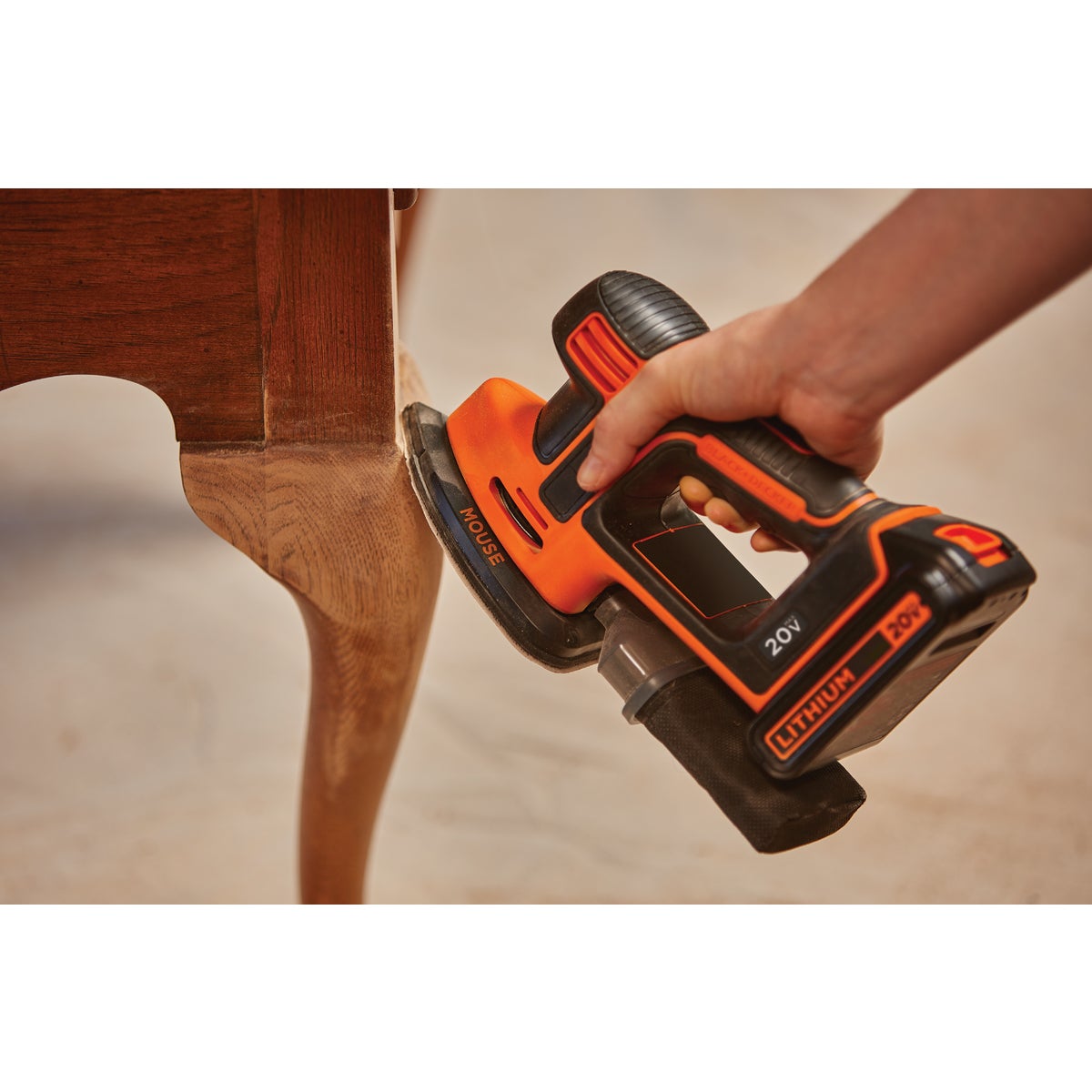 Black & Decker 20-Volt MAX Lithium-Ion Mouse Cordless Finish Sander