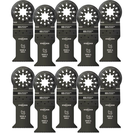 Imperial Blades Starlock 1-3/8 In. 18 TPI Wood/Nail Oscillating Blade (10-Pack)
