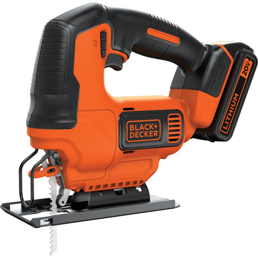 Black & Decker 20 Volt MAX Lithium-Ion 1.5 Ah Cordless Jig Saw Kit